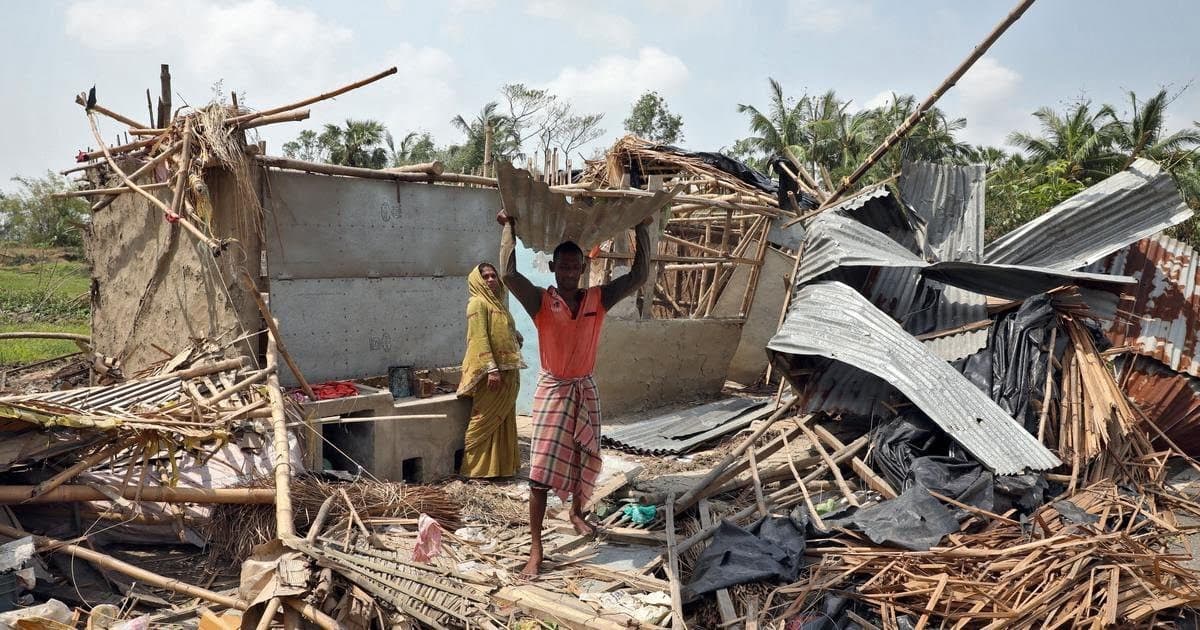 Absolute devastation: Cyclone Amphan ripped through West Bengal and Bangladesh on May 20, killing more than 100 people and rendering several more homeless | Photo: Scroll