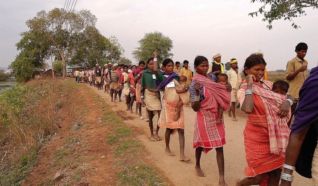 Out in numbers: India’s adivasis and forest dwelling communities pressurised the government this fortnight to withdraw proposed amendments to the Indian Forest Act, 1927 | Photo: thewire.in