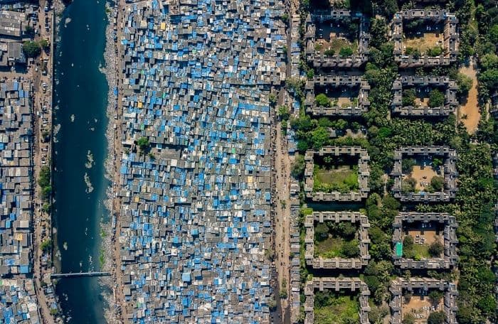 Despair and disparity: A new study has highlighted India’s glaring gap between the carbon footprint of its rich and poor citizens | Photo: Johnny Miller/ Unequal Spaces