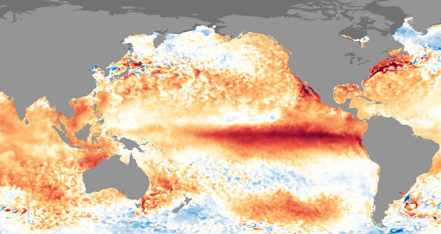 A hot mess: An study of 33 el Ninos since 1901 has found that the events, which causes anomalous heating in the Pacific, have gotten stronger in the last 50 years | Photo: Washington Post
