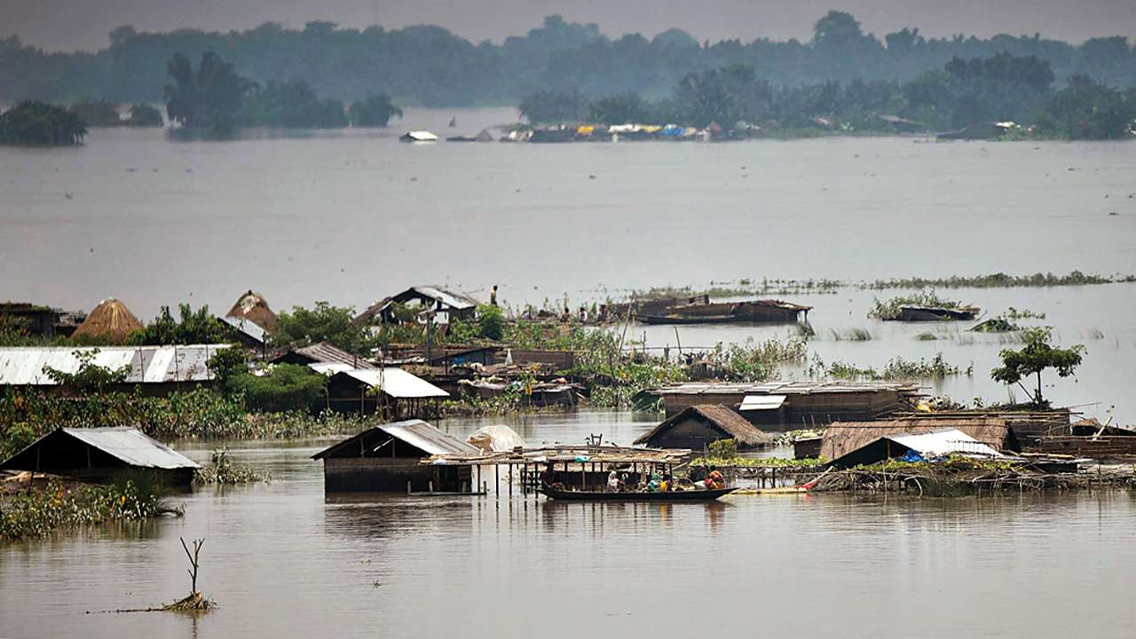 Submerged, yet again: Assam bore the brunt of this year’s torrential downpour in India’s north-east and lost 150 lives as rising waters submerged entire districts | Image: DNAIndia