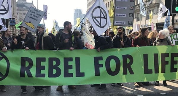 Urgent: Extinction Rebellion’s protests in London are another call for governments to address the emergency that is climate change | Image credit: AA.com.tr