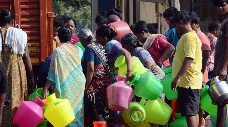 Parched: Uncontrolled extraction of ground water and degraded wetlands have left Chennai with only 1.3% of its water reserves | Image credit: Yahoo India