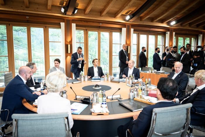 Subject to market risks: G7 leaders significantly watered down previous commitments to end support for fossil fuels. | Photo: www.g7germany.de_ Federal GovernmentSteins
