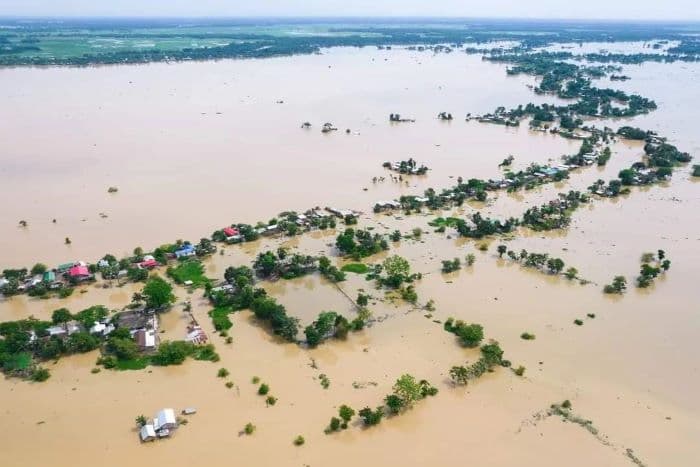Washing away:  Floods caused by heavy monsoon rain are wreaking havoc in northeast India and Bangladesh | Photo: Sachin Bharali_Instagram