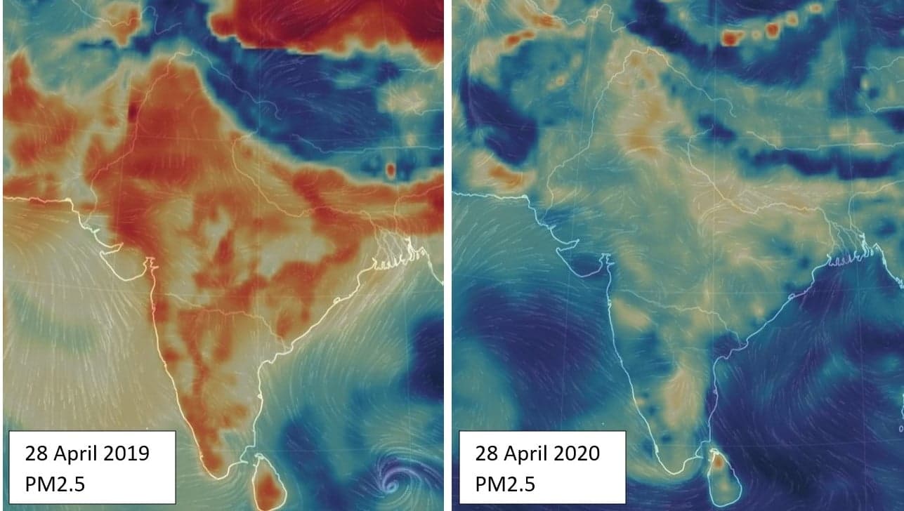 Stark difference: The current lockdown in India has caused steep reduction in particulate matter, as CPCB recorded reductions in pollutant concentrations across the board | Photo: CarbonCopy/Null School