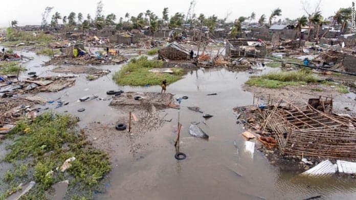 Catastrophic: Although the official death toll in Mozambique after cyclone Idai is 84, the real figure could be as high as 1000 | Image credit: CNN
